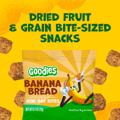 Goodies close-up shows soft chewy texture of mini bites, gentle on children's teeth