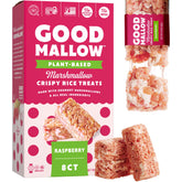 GoodMallow box front showing raspberry flavor and kosher vegan benefit