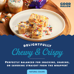 GoodMallow close-up of chewy marshmallow texture highlighting soft, plant-based benefit