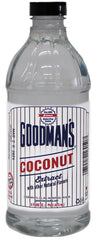Goodman's coconut extract front label shows product identity and size, enhancing confidence