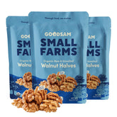 GOODSAM front packaging showing three resealable 8oz pouches and organic label for pantry convenience