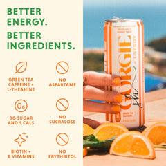 GORGIE can top open pouring into glass for instant energy benefit