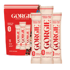 GORGIE cherry lime front packaging showing branding and sugar-free benefit