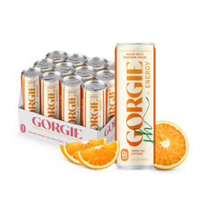 GORGIE front packaging orange twist showing refreshing citrus benefit