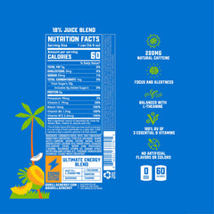 Gorilla Energy side label close-up highlighting ingredients and 200mg natural caffeine benefit