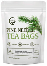 GORNVB front packaging showing 30 tea bags and natural pine branding for clarity