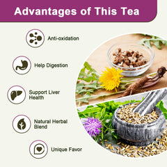 GORNVB close-up of roasted dandelion root and milk thistle seeds, highlighting natural texture and quality