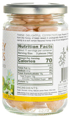 Gourmanity broken candy showing liquid honey lemon center and freshness