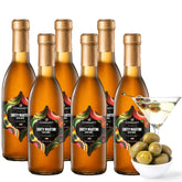 Gourmanity front packaging six-pack showing bottles and brand, convenient supply benefit