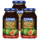 Goya guava jelly front packaging showing brand and label, enhances pantry appeal