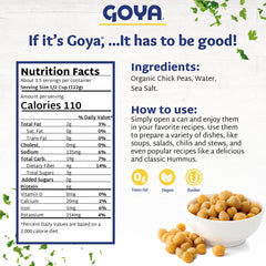 Goya opened can with easy-open lid demonstrating quick use