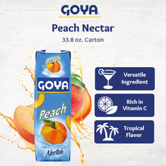 Goya carton side label detail showing ingredients and nutritional info for informed choice