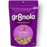 gr8nola front packaging showing 10oz bag and branding, helps choose healthier cereal