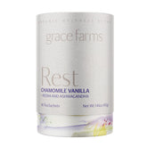 Grace Farms front packaging showing box and sachets, clear branding and benefits
