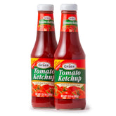Grace front packaging showing two 13.5 oz bottles and clear label for authentic Jamaican taste