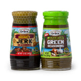 Grace bottle front packaging showing twin pack and Jamaican-inspired branding, easy pantry staple