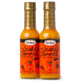Grace bottle front packaging showing label and vibrant yellow sauce benefit: clear island identity