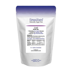 GramZero acai next to measuring spoon and cup illustrating serving size and yield