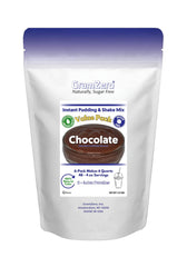 GramZero master pouch front showing brand and chocolate pudding benefits
