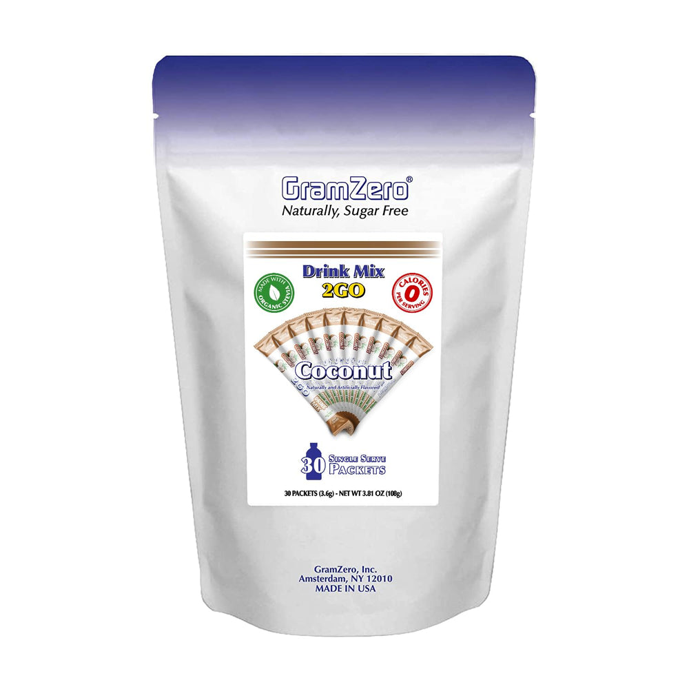 GramZero coconut front packaging showing stick pouch and branding for convenient use