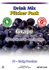 GramZero grape inner pouch opened with powder, easy portioning benefit