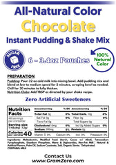 GramZero pudding powder close‑up texture, easy to mix and smooth