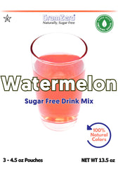 GramZero watermelon mixed in glass demonstrating refreshing flavored water benefit
