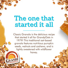 Grandy Organics close-up of cluster texture highlighting crunchy bite