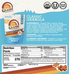 Grandy Organics spoon topping yogurt for added protein and crunch