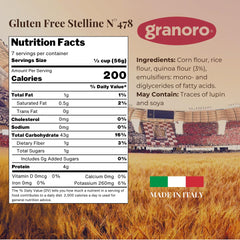 Granoro stelline close-up texture highlighting firm pasta bite benefit