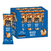 Granuts front box packaging showing twelve individual nut pouches and convenience