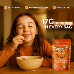 Great Lakes Pot Pies resealable pouch open to maintain freshness and preserve crunch