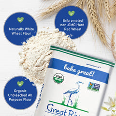 Great River Milling baker scooping flour into mixer demonstrating consistent handling advantage