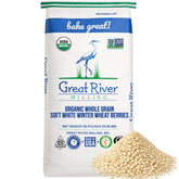 Great River Milling front 25 lb bag showing product and brand benefits