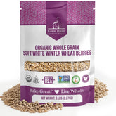 Great River Milling front packaging showing 5 lb bag and certifications for pantry convenience
