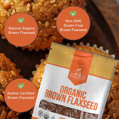 Great River Milling seeds sprinkled on oatmeal showing added crunch benefit