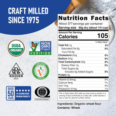 Great River Milling label detail with certifications and ingredients for confident ingredient choices