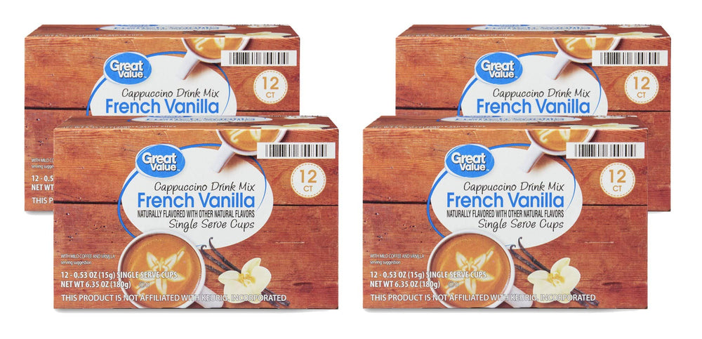 Great Value front packaging showing 12-count pods and flavor benefits