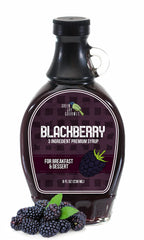Green Jay Gourmet front jar showing rich blackberry color and gourmet appeal