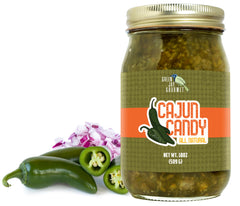 Green Jay Gourmet front jar view showing label and artisan packaging benefit