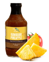 Green Jay Gourmet front label showing 19 oz bottle and island-inspired branding for clear identification