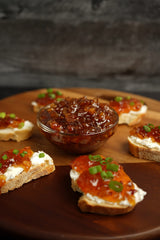 Green Jay Gourmet bacon jam spread on burger indicating savory-sweet flavor boost