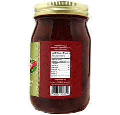 Green Jay Gourmet close-up texture shot showing smooth jam consistency and visible fruit pieces