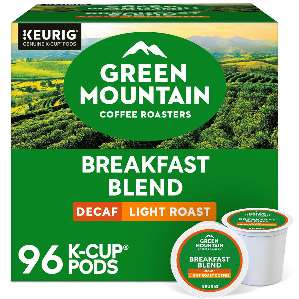 Green Mountain Coffee Roasters front packaging showing 96-count and convenience