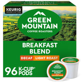 Green Mountain Coffee Roasters front packaging showing 96-count and convenience