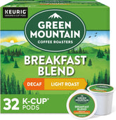 Green Mountain Coffee Roasters front packaging showing 32-count and benefits
