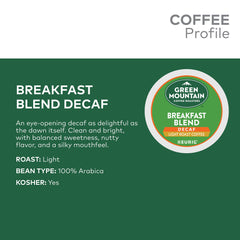 Green Mountain brewed cup on counter showing balanced, nutty flavor