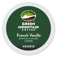 Green Mountain Caramel Vanilla Cream pod close-up showing flavor detail