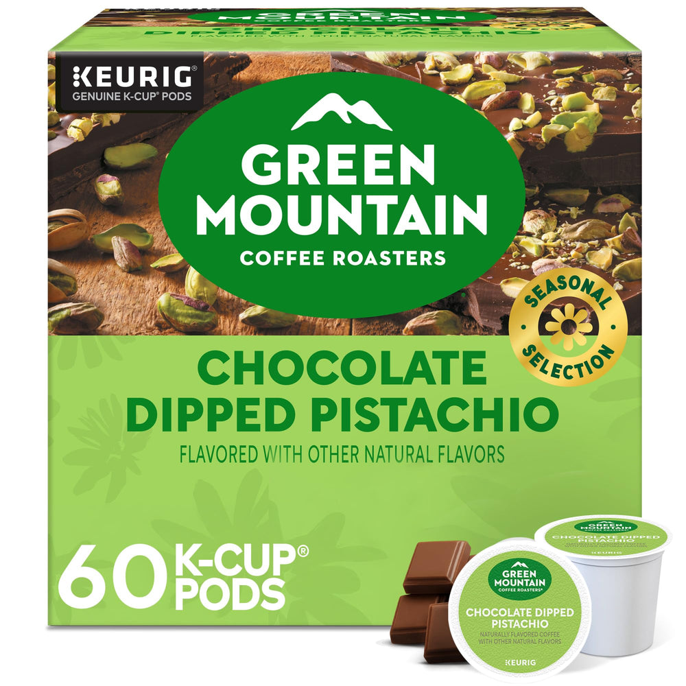 Green Mountain Coffee Roasters front packaging showing seasonal flavor and supply