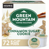 Green Mountain Coffee Roasters front packaging showing flavor and 72-count convenience